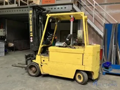 Wegens faillissement krueger systems bv / esox group bv - elektrische heftruck hyster e 5.50xl diverse machines, handgereedschappen en kantoorinfrastructuur te puurs