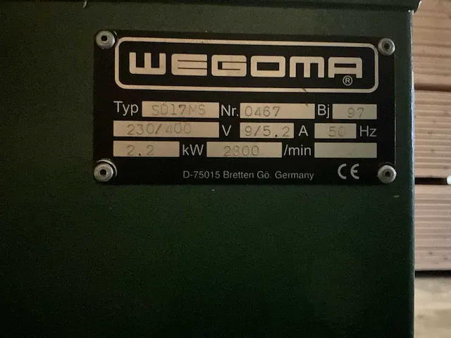 Wegoma sd17ms afkortcirkelzaagmachine - afbeelding 8 van  8