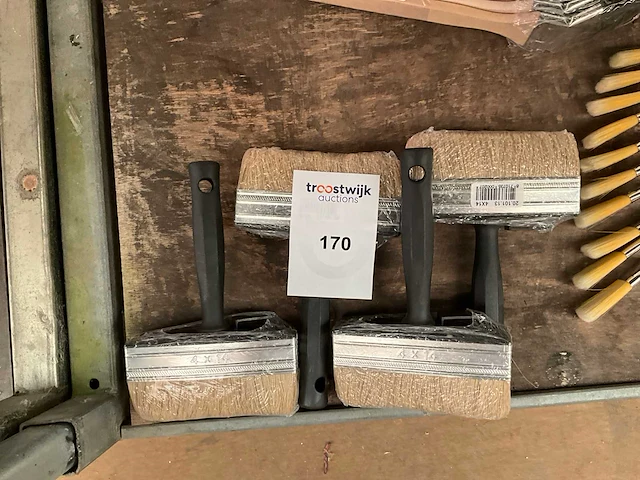 Wegwerp,blok kwast. (4x) - afbeelding 1 van  1