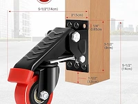 Weibida werkbankwielen, 63,5 mm - afbeelding 2 van  6