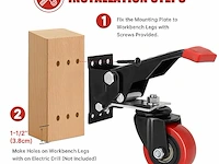 Weibida werkbankwielen, 63,5 mm - afbeelding 5 van  6