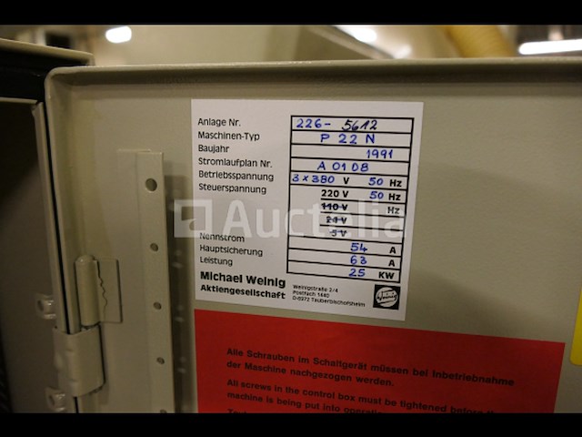 Weining p 22 n 5-assige rolvormmachine - afbeelding 16 van  35