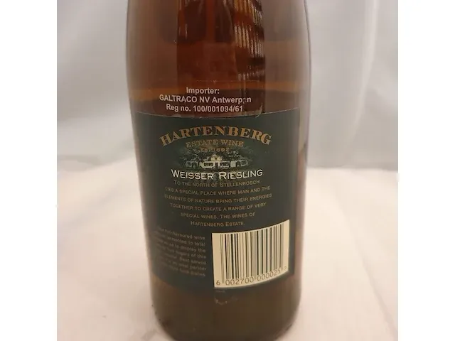 Weisser riesling hartenberg 750ml 2001 - afbeelding 3 van  6