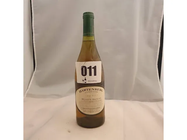 Weisser riesling hartenberg 750ml 2001 - afbeelding 1 van  5