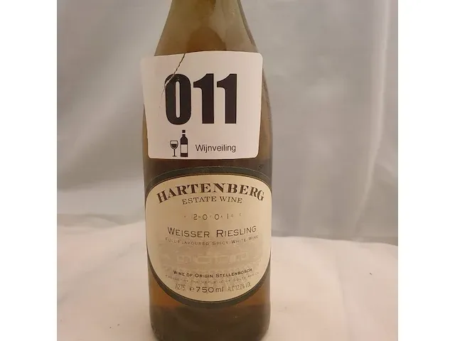 Weisser riesling hartenberg 750ml 2001 - afbeelding 2 van  5