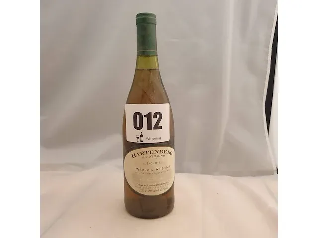 Weisser riesling hartenberg 750ml 2001 - afbeelding 1 van  5
