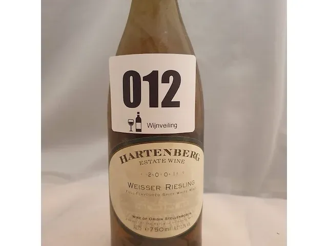 Weisser riesling hartenberg 750ml 2001 - afbeelding 2 van  5