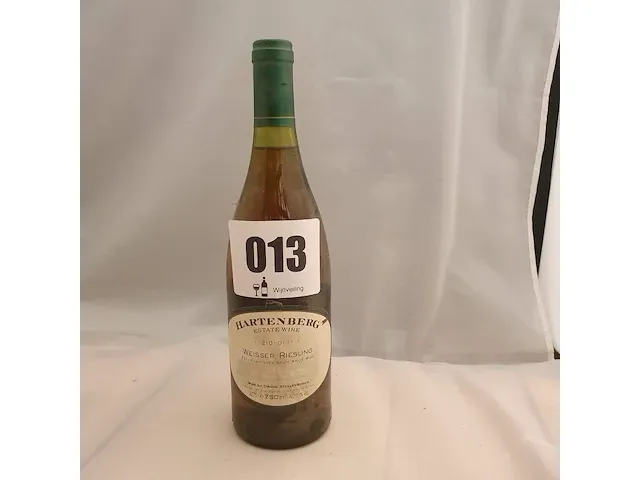 Weisser riesling hartenberg 750ml 2001 - afbeelding 1 van  5