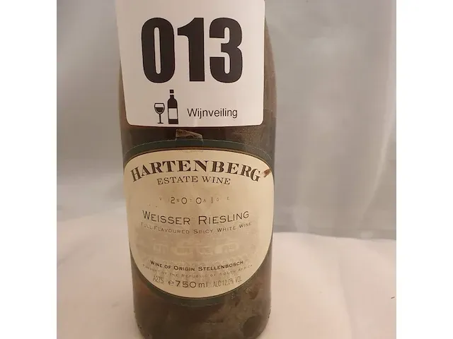 Weisser riesling hartenberg 750ml 2001 - afbeelding 2 van  5