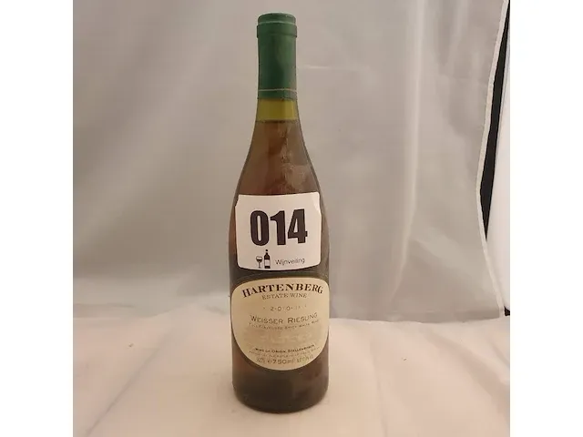 Weisser riesling hartenberg 750ml 2001 - afbeelding 1 van  5