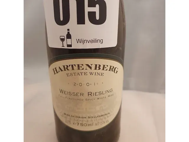 Weisser riesling hartenberg 750ml 2001 - afbeelding 2 van  5