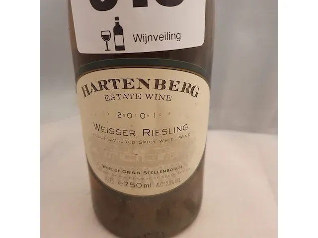 Weisser riesling hartenberg 750ml 2001 - afbeelding 2 van  5