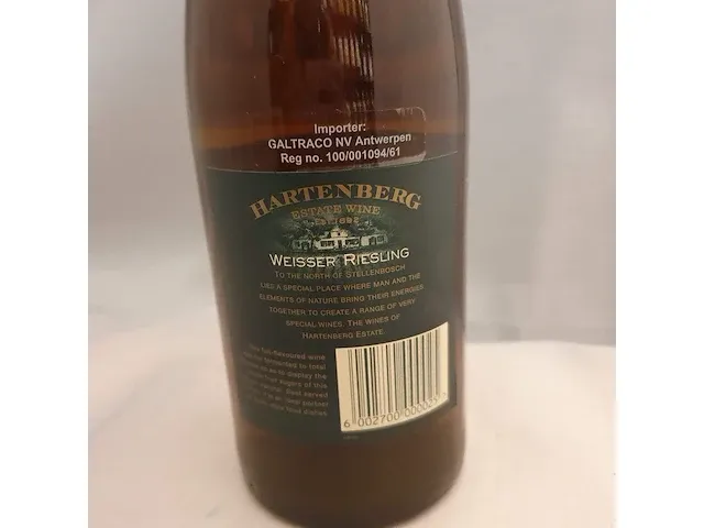 Weisser riesling hartenberg 750ml 2001 - afbeelding 3 van  5
