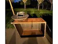 Welden cortenstaal barbecue handmade - afbeelding 2 van  7