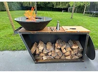 Welden cortenstaal barbecue handmade - afbeelding 6 van  7