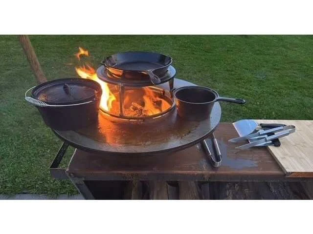 Welden cortenstaal barbecue handmade - afbeelding 7 van  7
