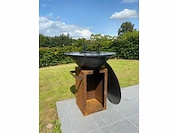 Welden cortenstaal barbecue handmade - afbeelding 1 van  6