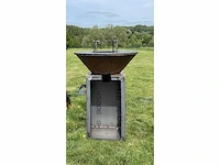 Welden cortenstaal barbecue handmade - afbeelding 3 van  6