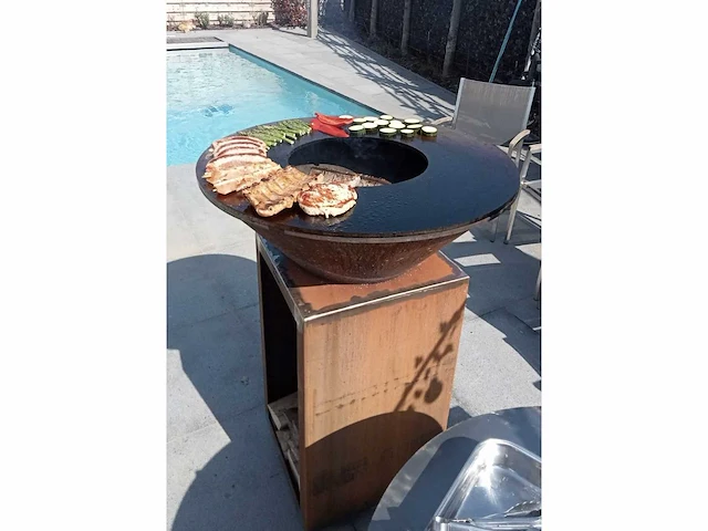 Welden cortenstaal barbecue handmade - afbeelding 6 van  6