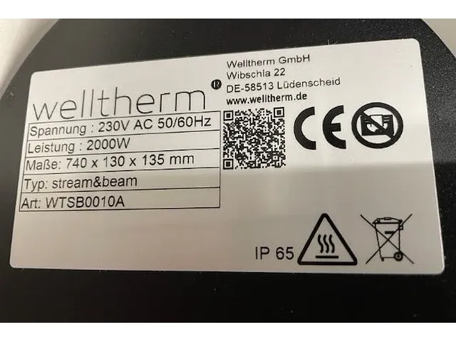 Welltherm warmtelamp - afbeelding 2 van  5