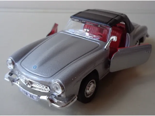 Welly mercedes 190 sl 1955 grijs - afbeelding 1 van  5