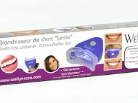 Wellys tandenbleekset-verzorgingsset met pasta en uv lamp - nieuw in verpakking - afbeelding 2 van  4