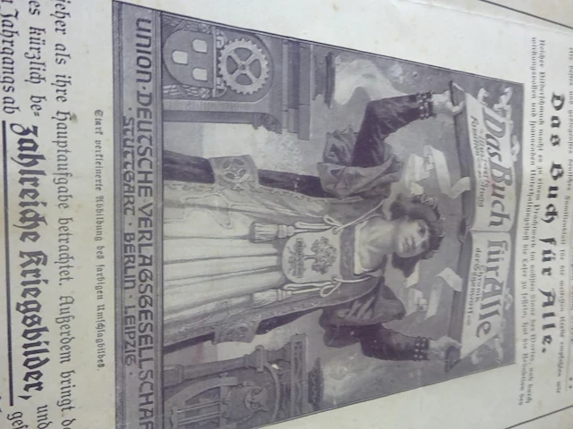 Weltkrieger nr 8 -1914 uitgave 1918 33/24 cm duits talig - afbeelding 2 van  2