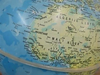 Wereldbol diam +- 25cm - afbeelding 2 van  3
