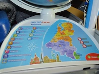 Wereldbol spelend leren, pvc schommel, 2 xxl kerstmanpoppen, k3 keyboard, 2 kinder plooistoelen, 37 houten puzzels nieuw in doos, 80 houten puzzels, ca. 60 kinderboeken, duikbril met snorkel - afbeelding 5 van  16