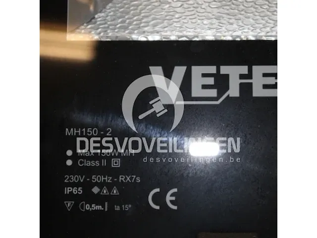 Werf- en kraanlamp hqi 150 watt - afbeelding 2 van  3