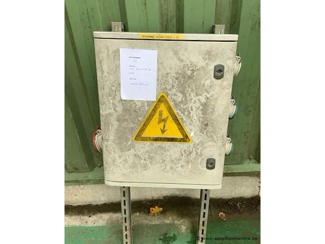 Werfkast elektriciteit, werking niet gekend afm plm 40 x 20 x 51 cm - afbeelding 5 van  5