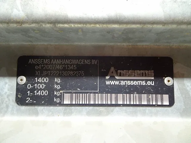Werfkeet aanhangwagen anssems an - afbeelding 3 van  11