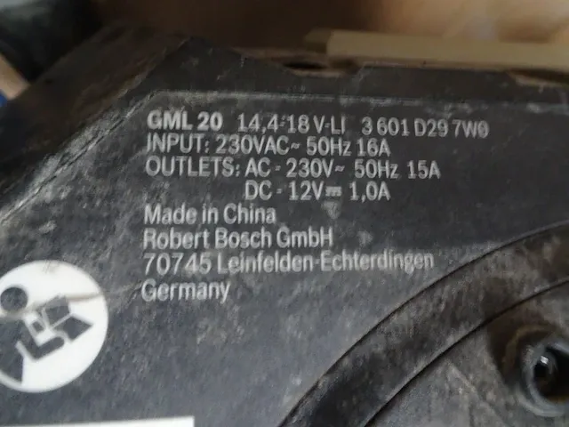Werfradio bosch glm20 - afbeelding 4 van  4