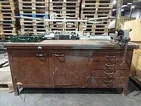 Werkbank hout/metaal - afbeelding 1 van  3