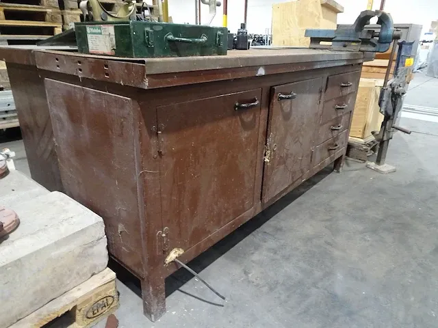 Werkbank hout/metaal - afbeelding 2 van  3