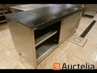 Werkbank in inox - afbeelding 1 van  3