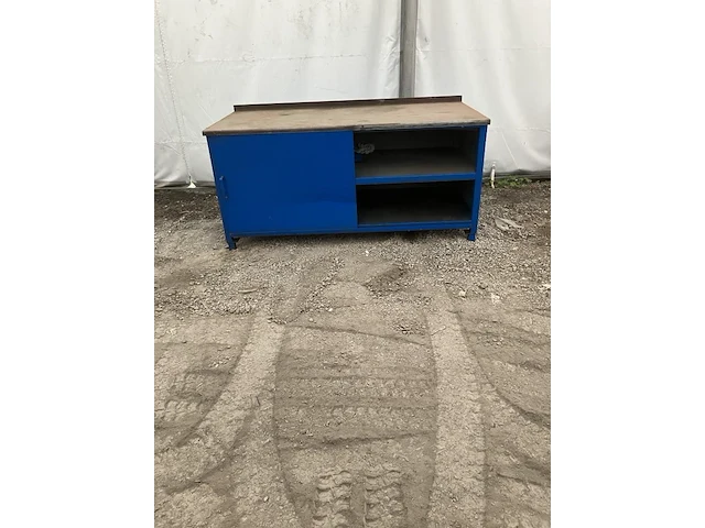 Werkbank / kast 2 meter met 1 schuifdeur - afbeelding 1 van  3