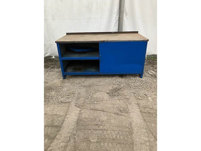 Werkbank / kast 2 meter met 1 schuifdeur - afbeelding 2 van  3