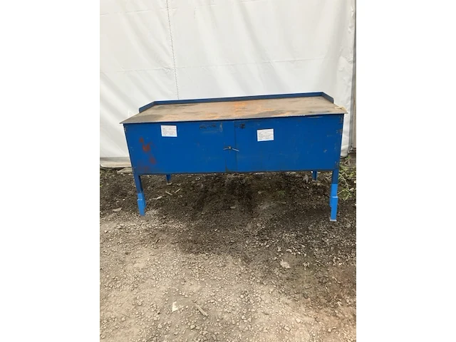 Werkbank / kast 2 meter met 2 deuren - afbeelding 1 van  1
