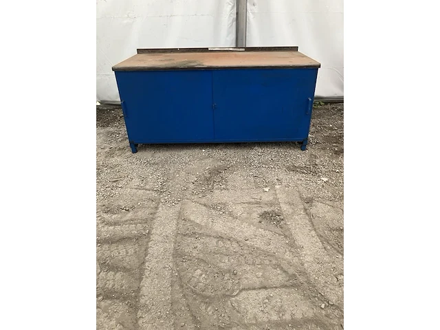 Werkbank / kast 2 meter met 2 deuren - afbeelding 1 van  2