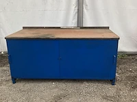 Werkbank / kast 2 meter met 2 deuren - afbeelding 2 van  2