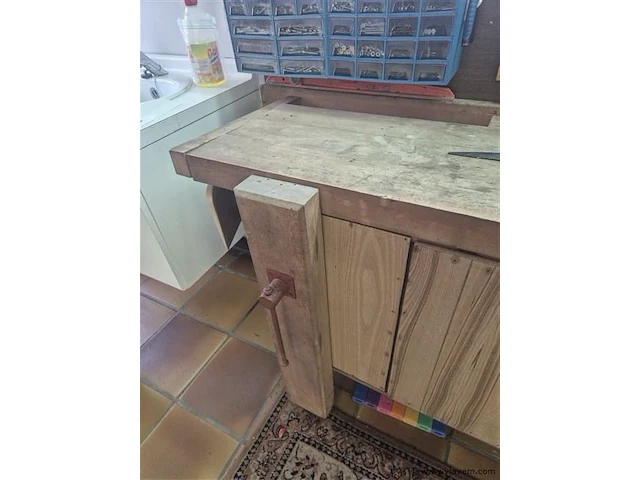Werkbank met attributen 180x60x87cm - afbeelding 6 van  8