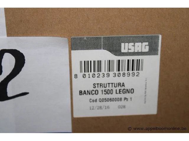 Werkbank usag, stuttura banco 1500 legno (in doos) - afbeelding 2 van  2