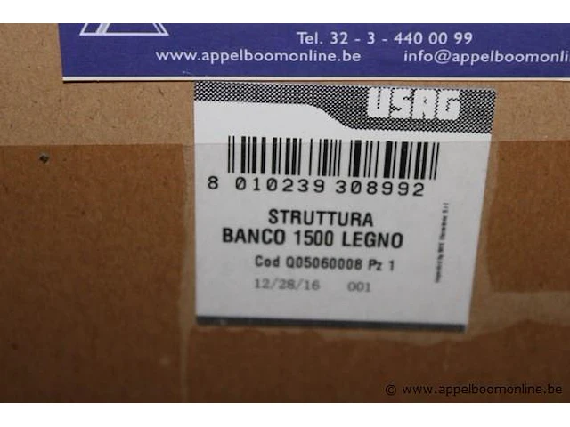 Werkbank usag, stuttura banco 1500 legno (in doos) - afbeelding 2 van  2