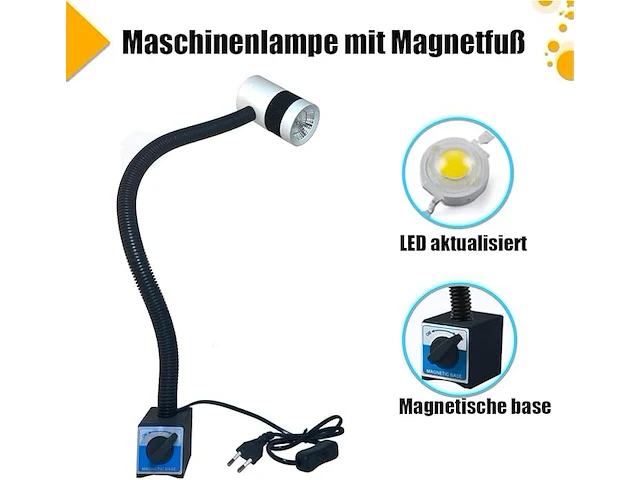 Werklamp met magnetische voet - afbeelding 2 van  3