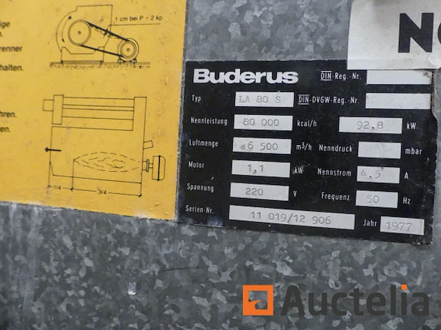 Werkplaats verwarming buderus la 80s - afbeelding 1 van  5