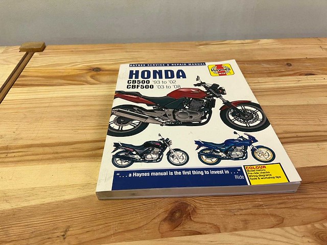 Werkplaatshandboek - haynes honda cb500 & cbf500 handleiding (1993–2008) - afbeelding 1 van  3