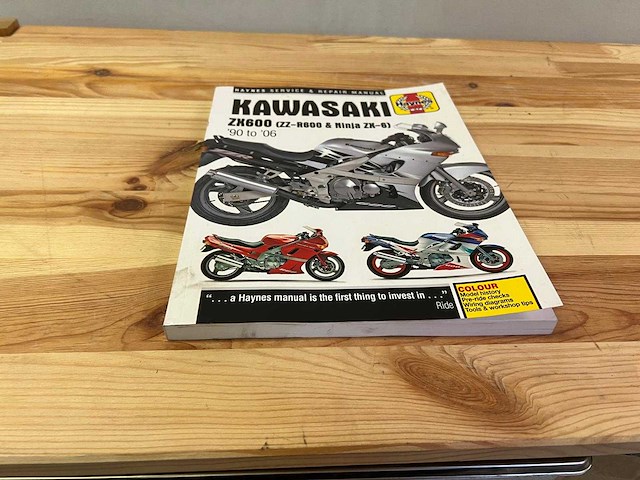 Werkplaatshandboek - haynes kawasaki zx600 (zz-r600 & ninja zx-6) handleiding 1990–2006 - afbeelding 1 van  3