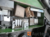 Werkplaatskast met 9 lades en inhoud van frezen en gereedschapsmachines - afbeelding 9 van  10