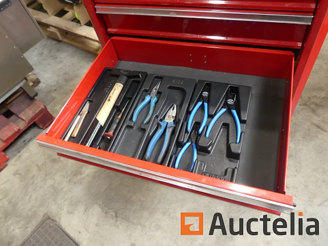 Werkplaatswagen en gereedschapsinhoud - afbeelding 5 van  8